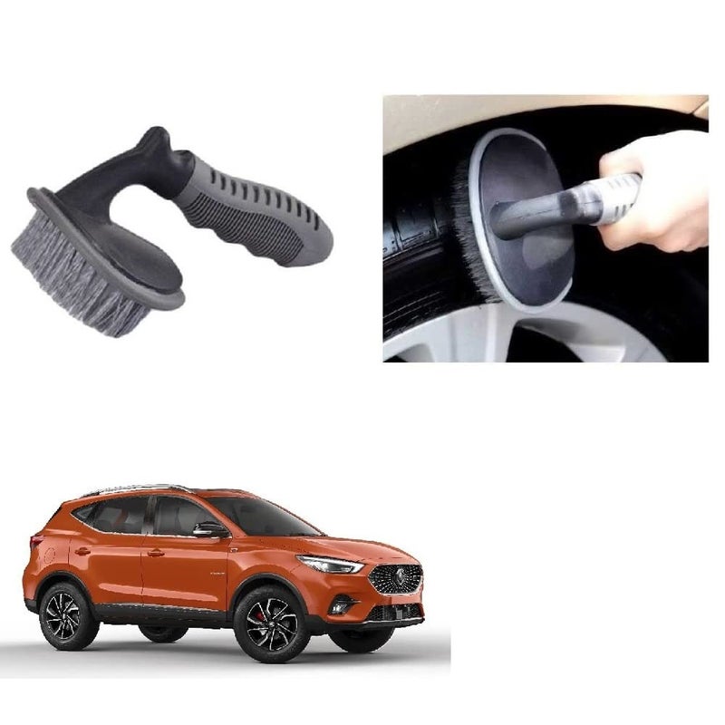 SPREADX All Purpose Alloy Wheel Tire Car Rim Tyre Cleaning Brush Essential Universal Accessories Suitable for MG Astor - Image 1