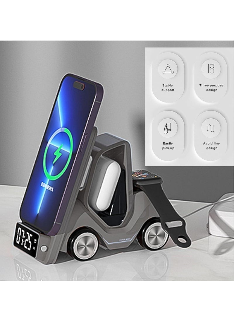 ASIV - 5 in 1 Fast Wireless Charger, Suitable for iPhone 15/14/13/12/11/X Suitable For Huawei Mate30/20, For Samsung Galaxy S22/S21/S20/S10/ For Apple Watch,For Apple Series Wireless Charging Device - Image 1