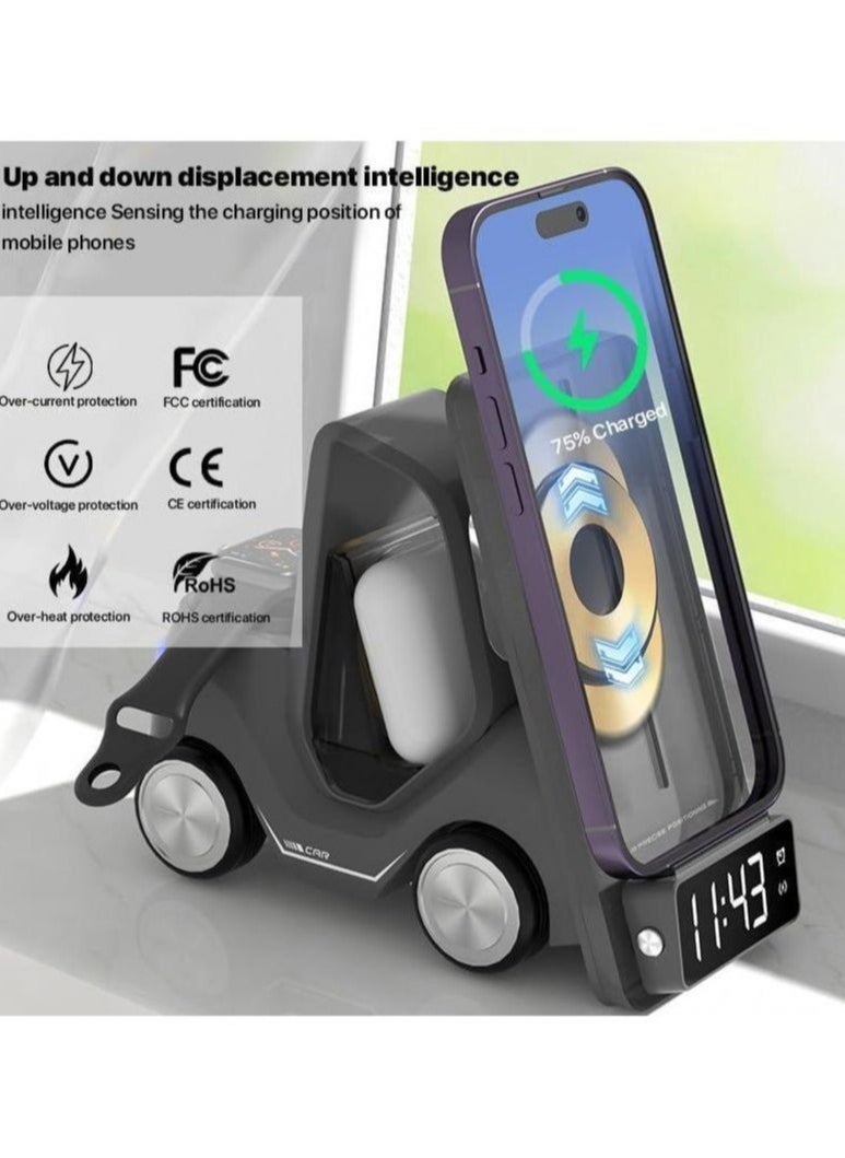 ASIV - 5 in 1 Fast Wireless Charger, Suitable for iPhone 15/14/13/12/11/X Suitable For Huawei Mate30/20, For Samsung Galaxy S22/S21/S20/S10/ For Apple Watch,For Apple Series Wireless Charging Device - Image 1