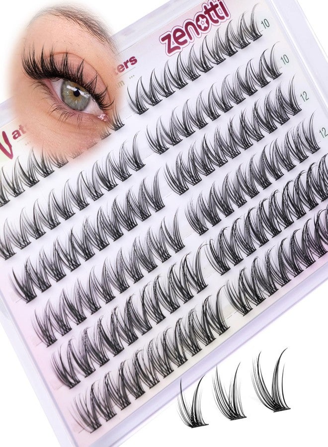 zenotti Natural Clusters Lashes Wispy Eyelash Clusters Short Manga Cluster Eyelash Extensions 10-12-14MM C-Curly Fairy Individual Lashes Cluster Bunny Lash Extensions by zenotti - Image 2