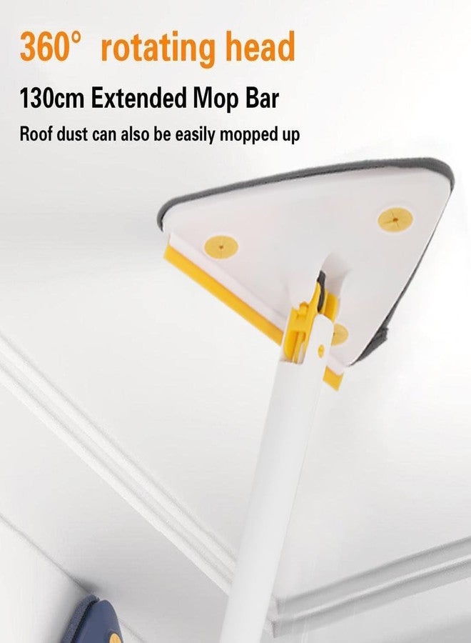 PRIME PICK Triangle Mop, 360-degree Rotatable Triangle Adjustable Wall Cleaning Mop Floor Wet and Dry Cleaning, Removable and Washable - Image 5