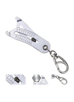 PROMASS Portable Precise Thread Size Checker Keychain, Bolt Size and Thread Identifier Tool, Quick Verification Gauge for Identifying Thread Sizes  - Image 1