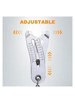 PROMASS Portable Precise Thread Size Checker Keychain, Bolt Size and Thread Identifier Tool, Quick Verification Gauge for Identifying Thread Sizes  - Image 3