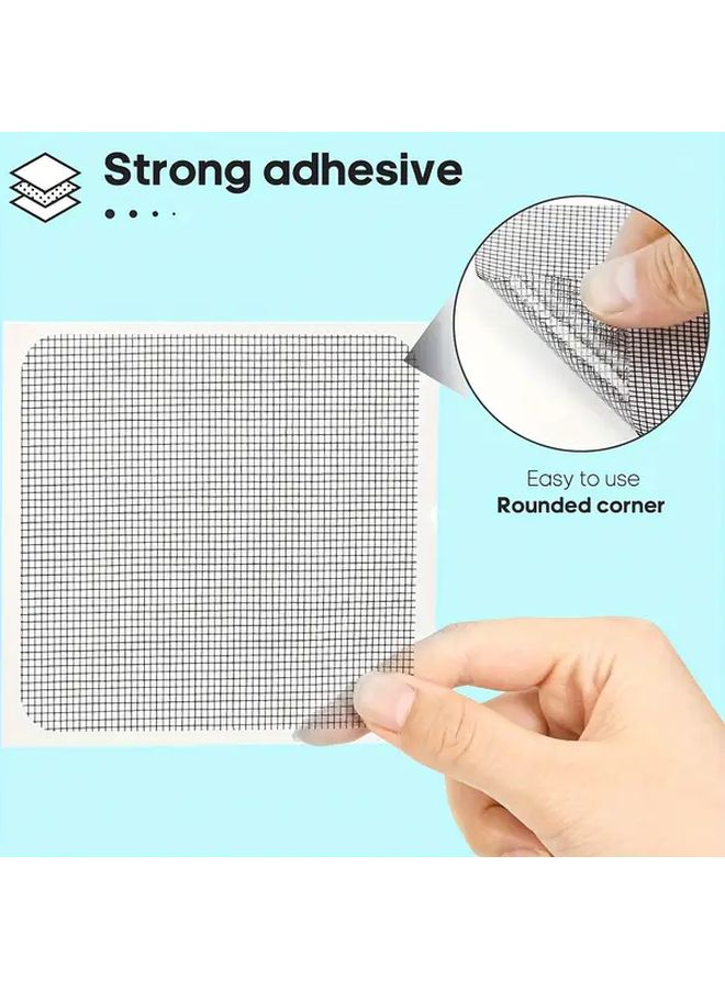 20pcs Self Adhesive Window Screen Repair Patches 4 Styles Plastic Easy Apply - Image 3