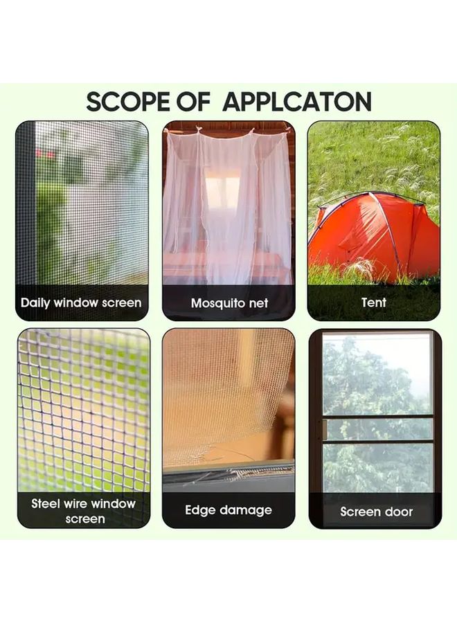 20pcs Self Adhesive Window Screen Repair Patches 4 Styles Plastic Easy Apply - Image 5