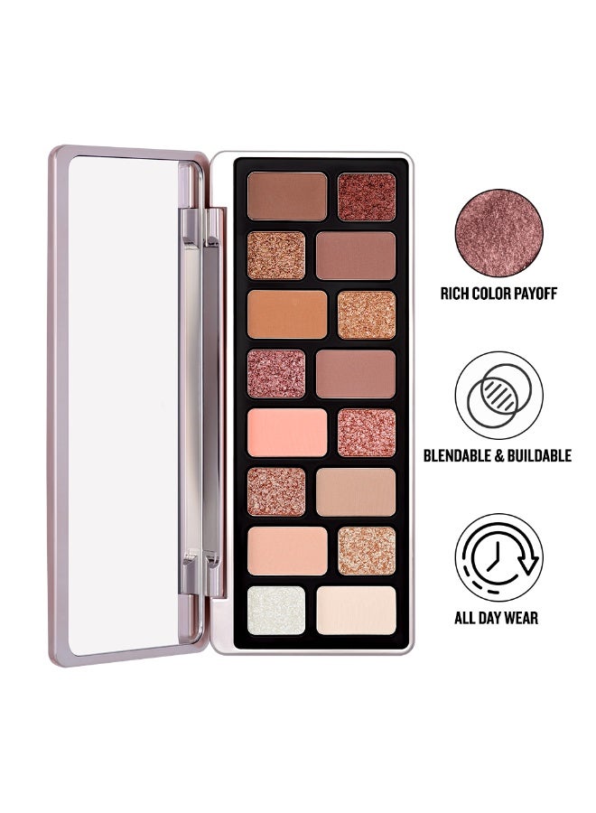 FOREVER52 16 Color Essential Eyeshadow Palette Multicolor - Image 1