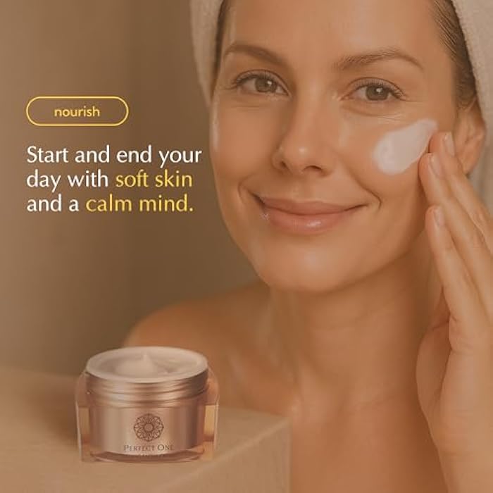 PERFECT ONE Firming Face Cream – Anti-Aging Collagen Moisturizer with Hyaluronic Acid, Niacinamide, and Squalane for firmer, brighter hydrated skin – All-in-One Skin Tightening Facial & Eye Cream, 50g - Image 5