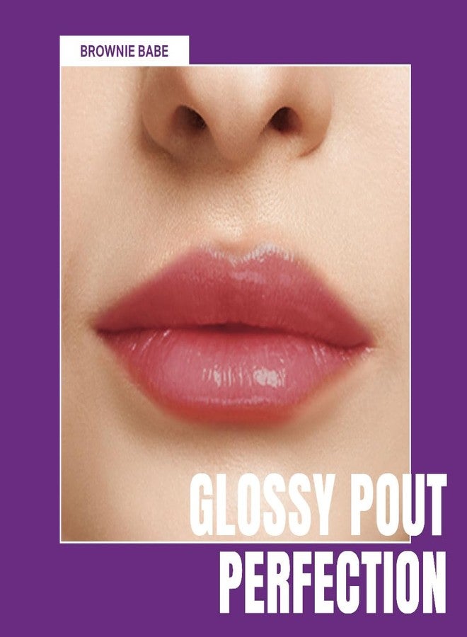 Elle 18 OMG Lip Gloss, Glossy Finish, Brownie Babe, Non-sticky Formula, Light-weight, Moisturising, Infused with Rapeseed and Jojoba Oil, Full Coverage| 2.5ml - Image 2