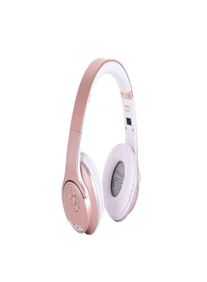 SODO 2-In-1 Twist-Out Bluetooth Speaker Headphones Pink - Image 1