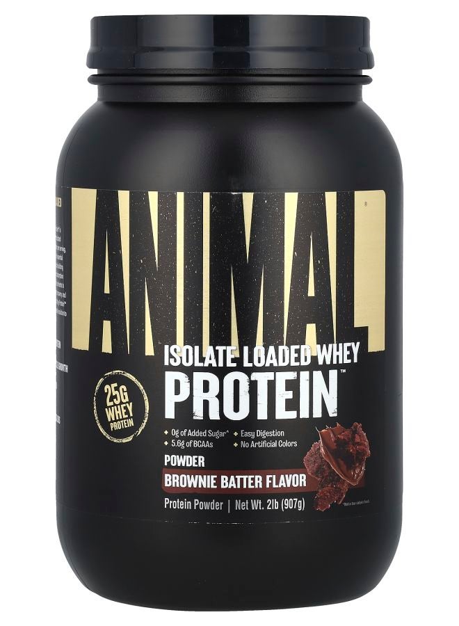 ANIMAL بروتين مصل اللبن المعزول المحمّل™ بنكهة خليط البراوني 2 رطل (907 جرام)