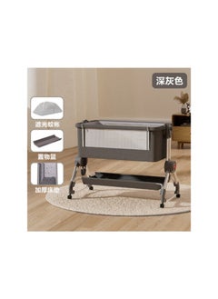 Generic BABY BED &CHANGING TABLE, Baby Height Adjustable Bed Splicing Baby Shaker, Anti-Mosquito code(618) Dark grey  - Image 5