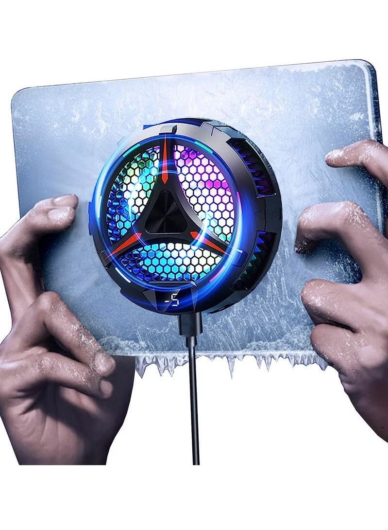 مبرد مسطح جديد من مادة ABS، CX05، مروحة تبريد أشباه الموصلات قابلة للتعديل، 3 سرعات، لأجهزة iPad وIOS وAndroid اللوحية - Image 5