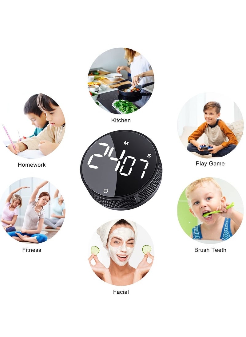 KASTWAVE - Digital Kitchen Timers, Visual timers Large LED Display Magnetic Countdown Countup Timer for Classroom Cooking Fitness Baking Studying Teaching, Easy for Kids and Seniors - Image 1