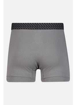Tommy John Men 2 Pieces 8 Inseam Brand Logo Boxer Beirfs, Navy/Grey  - Image 4