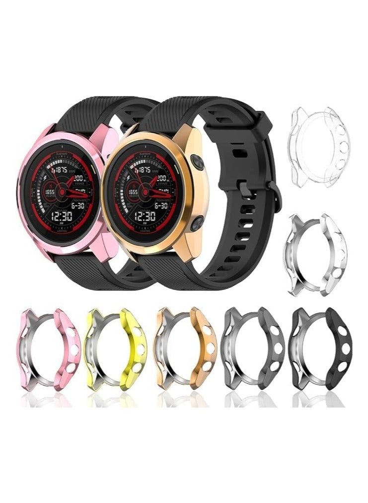 حافظة ELMO3EZZ لجهاز Garmin Foruner 745، غطاء حماية ناعم مضاد للسقوط لجهاز Garmin Foruner 745 (فضي) - Image 2
