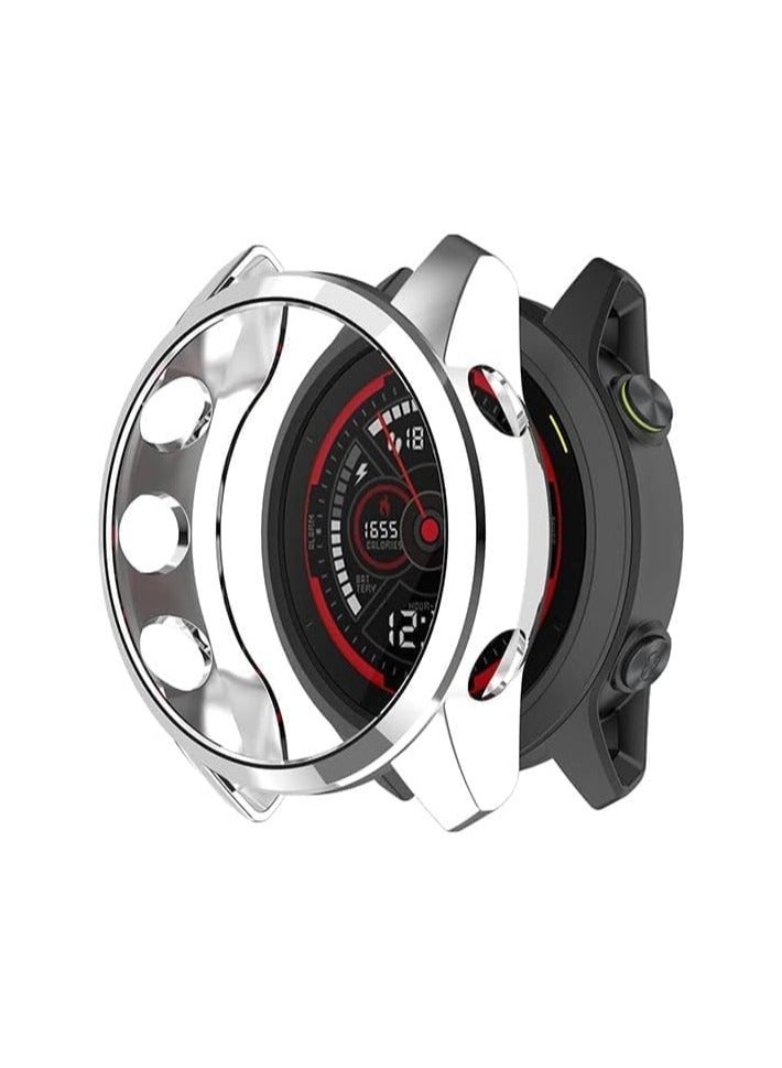 حافظة ELMO3EZZ لجهاز Garmin Foruner 745، غطاء حماية ناعم مضاد للسقوط لجهاز Garmin Foruner 745 (فضي) - Image 1