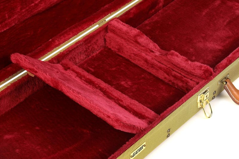 Gator Deluxe Wood Case for Electric Guitars - Tweed - Image 3