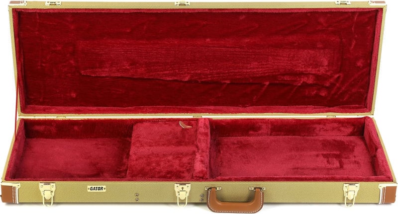 Gator Deluxe Wood Case for Electric Guitars - Tweed - Image 2