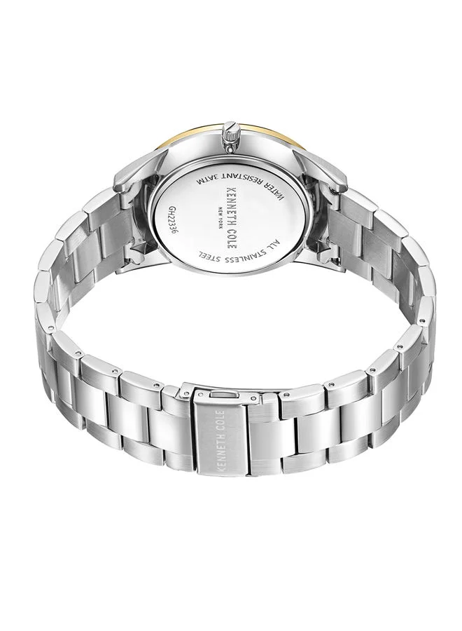Kenneth Cole New York Men's 42mm Analog Watch with Stainless Steel Bracelet