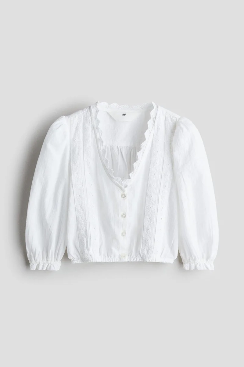 H&M Broderie-anglaise blouse