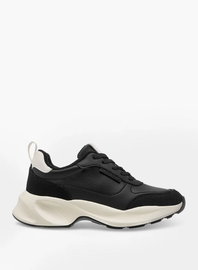 Flora Bella By Shoexpress Women's Logo Detail Sneakers with Lace-Up Closure