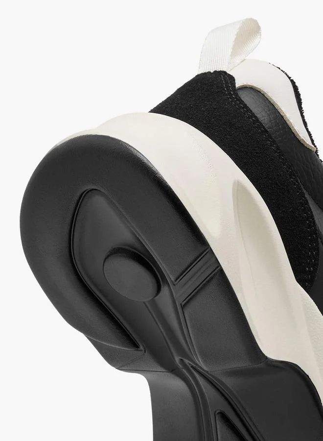 Flora Bella By Shoexpress BLACK Logo Detail School Sneakers With Lace-Up Closure for Women | Best Price UAE