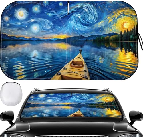 fauson Windshield Sun Shade Windshield Sun Shade Foldable Offers Ultimate Protection for Car Interior UV Protection Car - Image 1