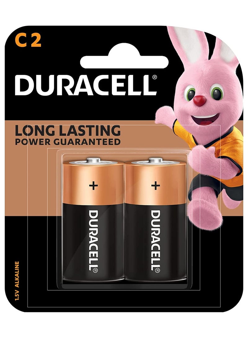 دوراسيل Duracell C2 Long Lasting Power Guaranteed 1.5V Alkaline Batteries - Image 1