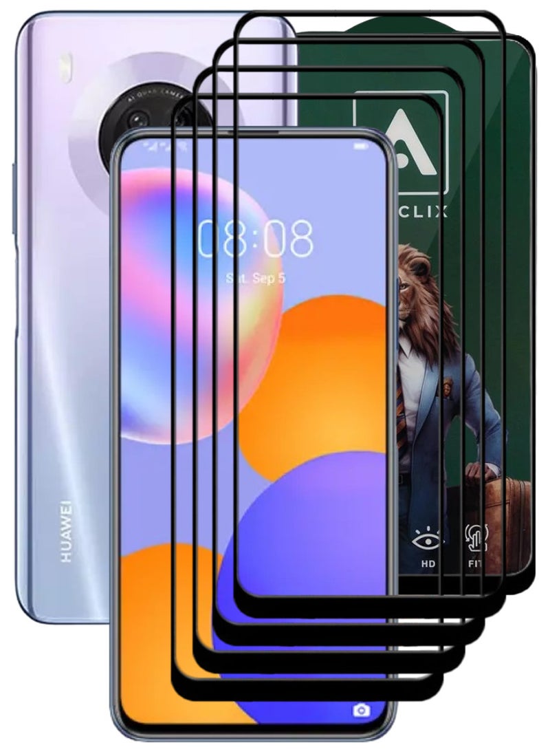 ACLIX 4 Pieces Antistatic ESD Dustproof Premium Quality High Definition Tempered Glass Screen Protector Designed For Huawei Y9a - Image 1