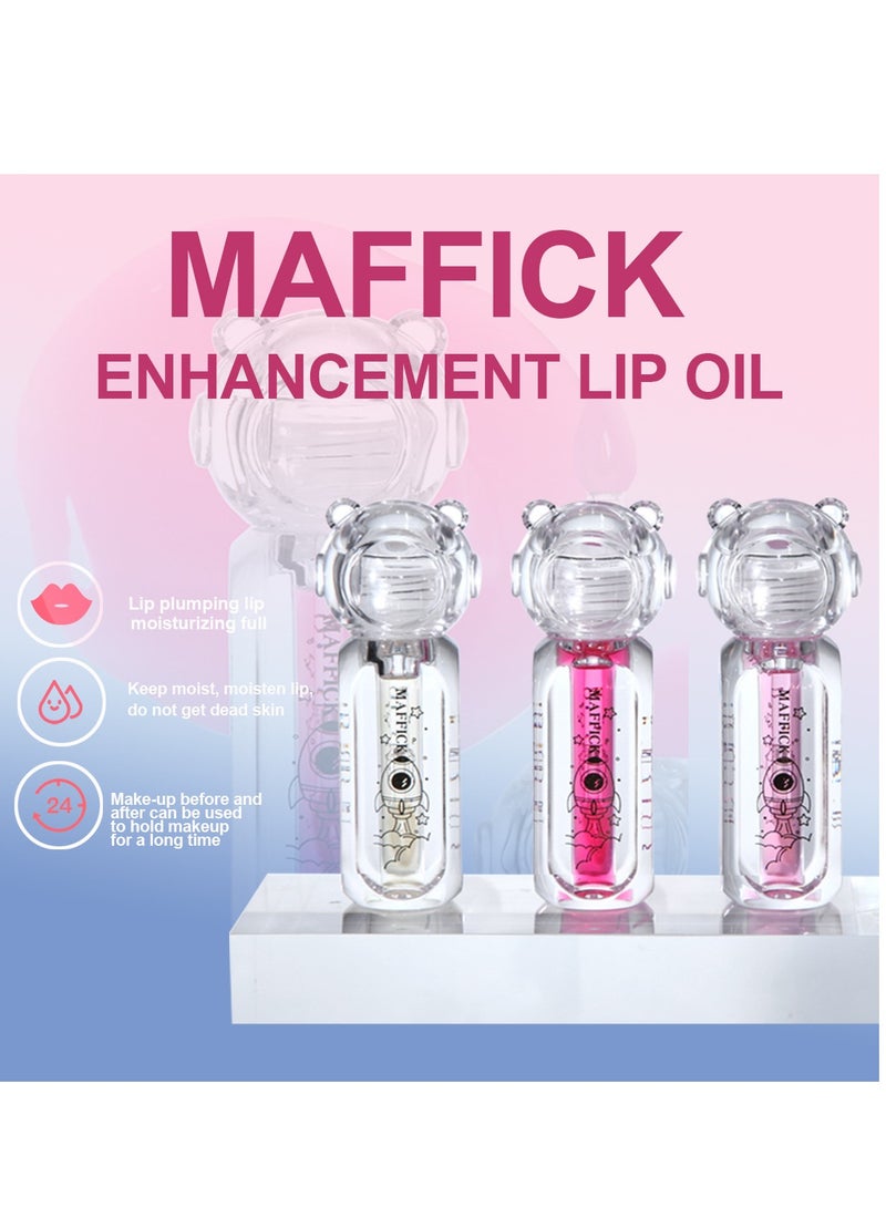 maffick MAFFICK Nourishing Lip Oil- Natural Lip Essence Conditioner: Moisturizing, Reducing Lip Wrinkles, Preventing Dryness and Chapping for Glossier Lips  - Image 4
