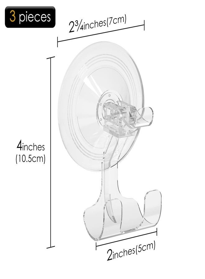 Linkidea 3 Pack Razor Holder for Shower, Wall Mounted Suction Cup Shaver Hanger Hooks for Bathroom, Compatible with Venus Platinum, Fusion 5 Proshield & Proglide, Mach 3 Classic - Image 4