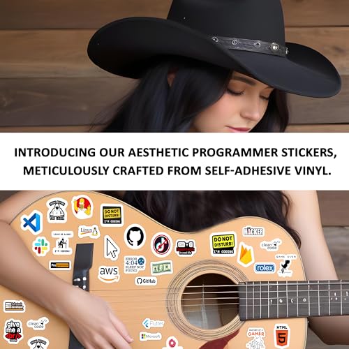 True Flair 50+ Coding Laptop Vinyl Self-Adhesive Sticker for Adults, Multicolor Stickers for Laptop, Journal, Guitar, Mobile - Waterproof Residue Free - Image 3