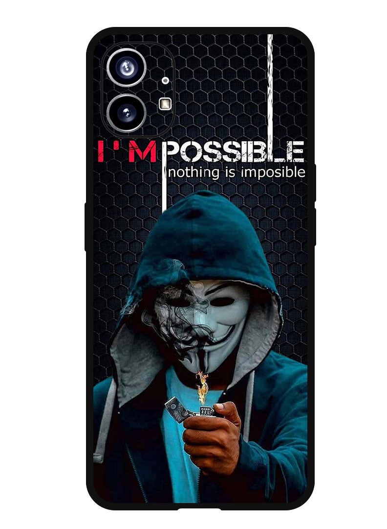 Theodor Protective Case Anti Scratch Shock Proof Bumper Cover For Nothing Phone 1 Nothing Is Impossible - Image 1