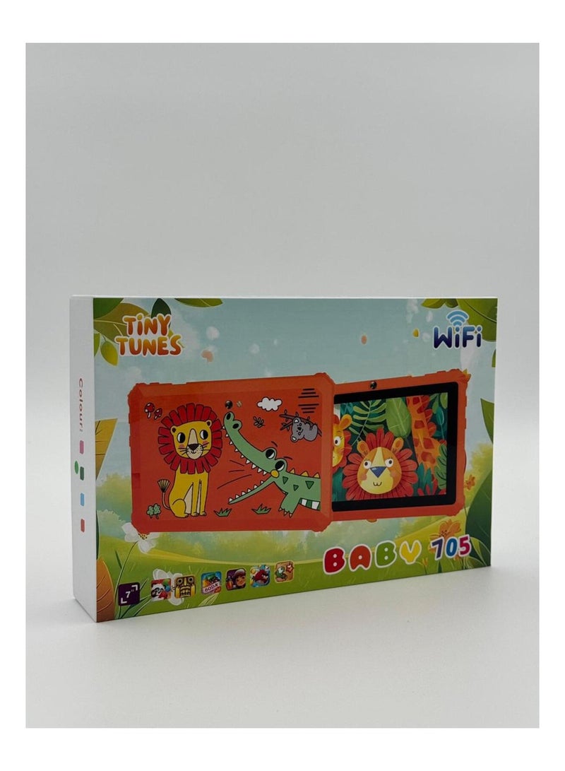 Tiny Tunes Baby 705 WiFi Smart Learning Tablet for Kids Colorful Educational Touchscreen Device with Fun Games, Music, and Interactive Learning Apps - Image 2