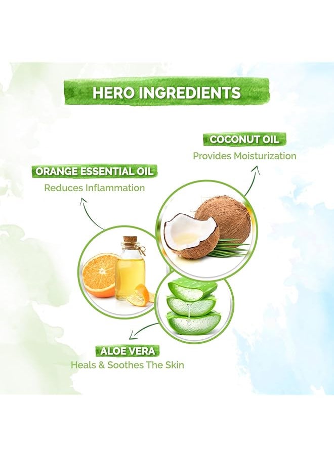 Mamaearth - Deeply Nourishing Body Wash For Babies 400Ml Infused With Coconut Oil Orange Essential Oil And Aloe - Image 1