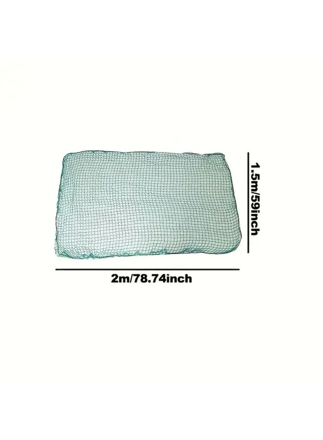 Heavy Duty Green Trailer Loading Net 196.85x78.74 Inch For Flatbed Trucks Forklifts Pickup Trucks Reinforced Edge Safety Net For Construction Sites Outdoor Activities - Image 3