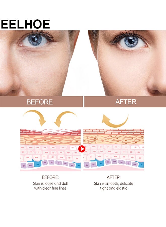 إيلهو كريم مضاد للتجاعيد للوجه والرقبة كريم مضاد للشيخوخة عصا لتفتيح الخطوط الدقيقة للوجه ، ترطيب وشد عصا كريم العناية بالبشرة المضادة للشيخوخة - Image 5