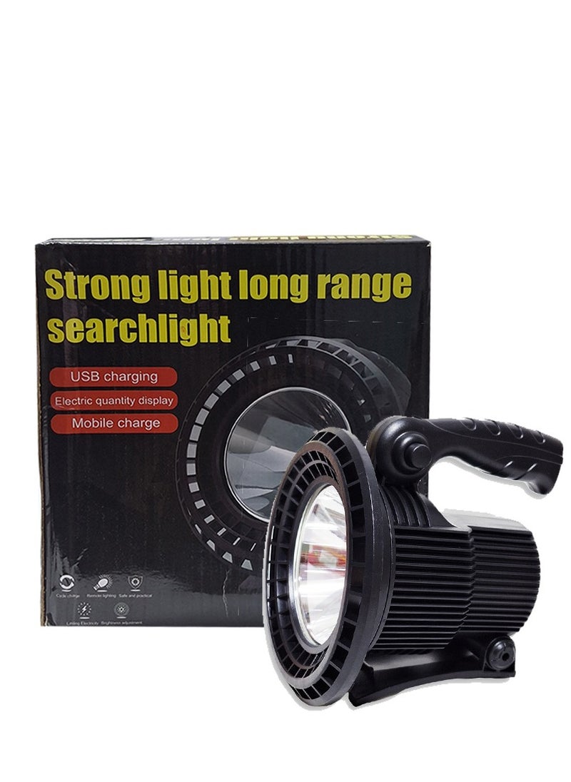 Generic - Emergency Lights strong light long range searchlight W866A High Lumens Dual Light LED Front and Rear Flashlight, Rechargeable, 3 Moods light , Power Bank, with Charging Cable Function Work Light Flashlight Work Lamp, Waterproof - Image 1