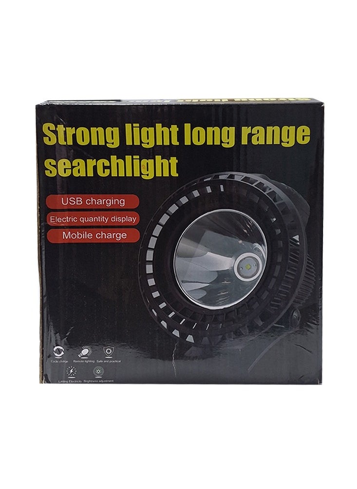 Generic - Emergency Lights strong light long range searchlight W866A High Lumens Dual Light LED Front and Rear Flashlight, Rechargeable, 3 Moods light , Power Bank, with Charging Cable Function Work Light Flashlight Work Lamp, Waterproof - Image 1