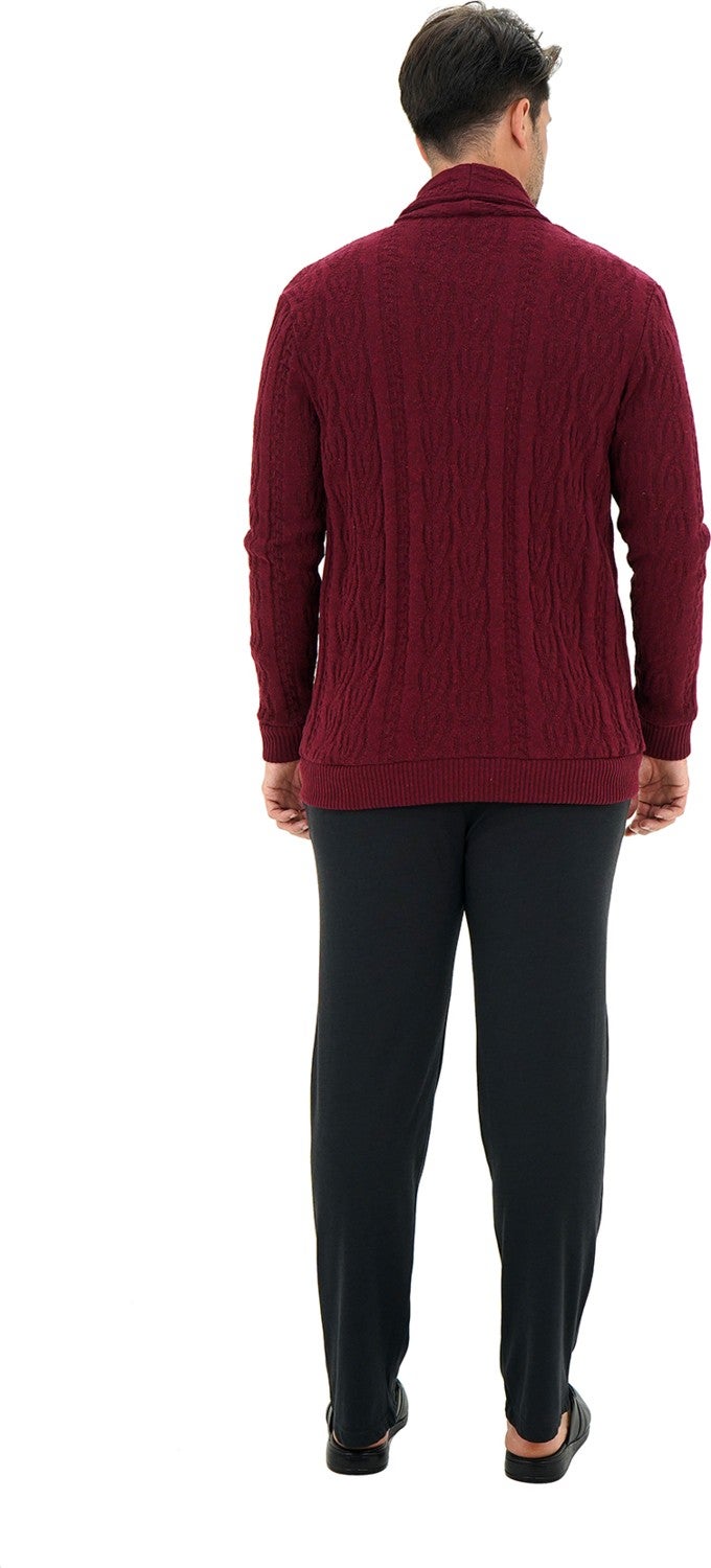 D'S DAMAT Knitwear Cardigan Claret Red  - Image 3