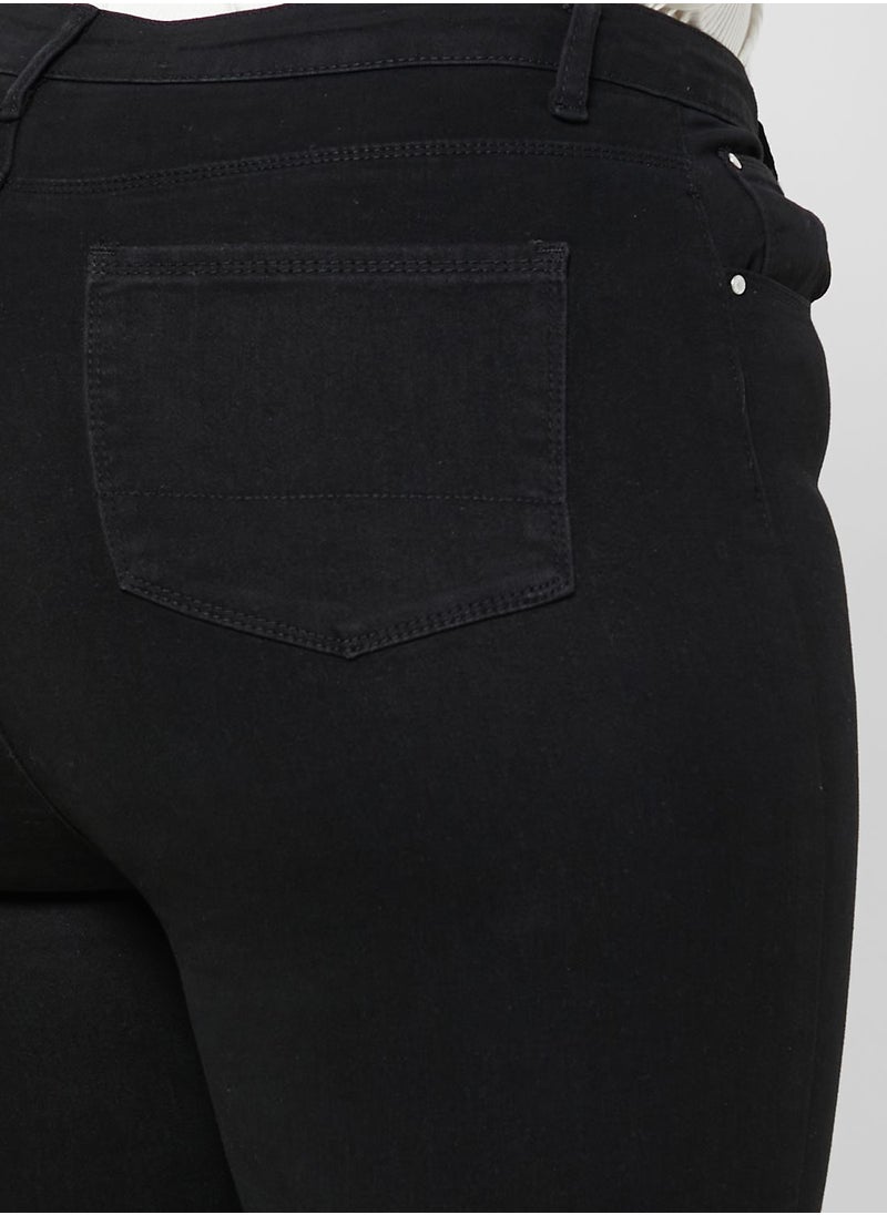 BRAVE SOUL - High Waist Pocket Detail Skinny Jeans - Image 1