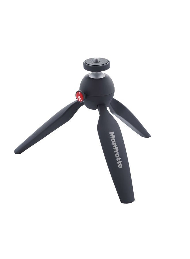 Manfrotto Mtpixi-B، حامل ثلاثي مصغر مع مقبض للكاميرات ذات النظام المدمج، DSLR، بدون مرآة، فيديو، حجم مدمج، تكنولوجيا البوليمر والألمنيوم، أسود - Image 1