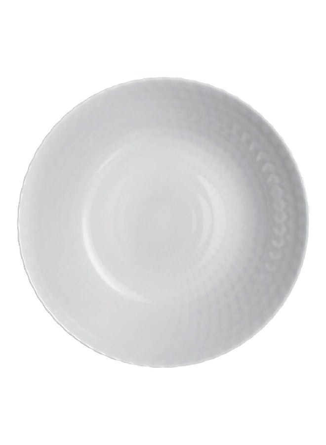 Luminarc Pampille Dishwasher and Microwave Safe Tempered Glass Soup Plate Light Grey 20 cm Q4645 - Image 1