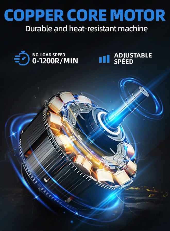 ALongDeng Cement Mixer 900W Electric Mud Mixer Portable Drill Mixer for Concrete Cement Paint Grout and Plaster Adjustable Paddle Mixer with Two-Hand Grip - Image 3