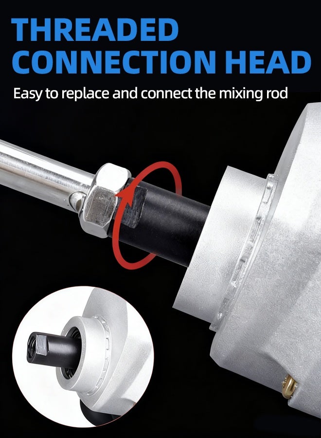 ALongDeng Cement Mixer 900W Electric Mud Mixer Portable Drill Mixer for Concrete Cement Paint Grout and Plaster Adjustable Paddle Mixer with Two-Hand Grip - Image 4