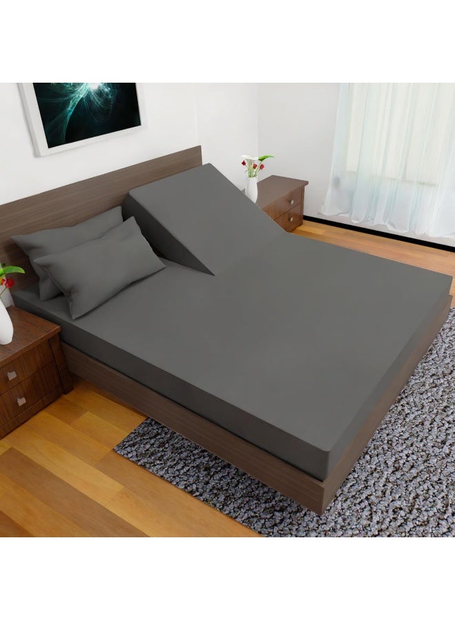 Royal MILLAANN Top Split Flex Head Cal King Sheet Set - Egyptian Quality Ultra-Soft Bed Sheets - Double Brushed - Deep Pockets, Easy Fit - 5 Piece Set- Fade Resistant  - Image 1