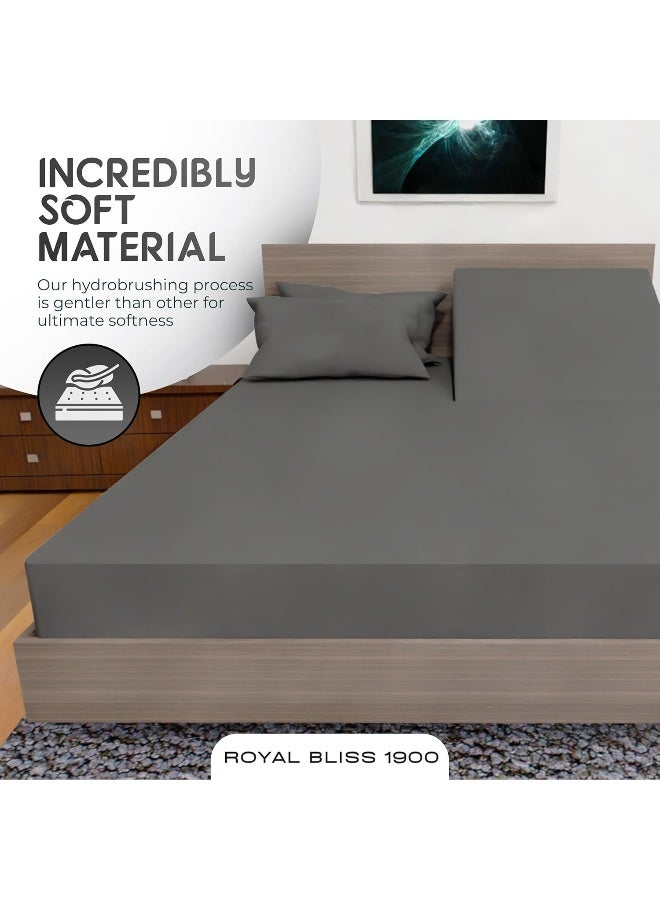 Royal MILLAANN Top Split Flex Head Cal King Sheet Set - Egyptian Quality Ultra-Soft Bed Sheets - Double Brushed - Deep Pockets, Easy Fit - 5 Piece Set- Fade Resistant  - Image 2