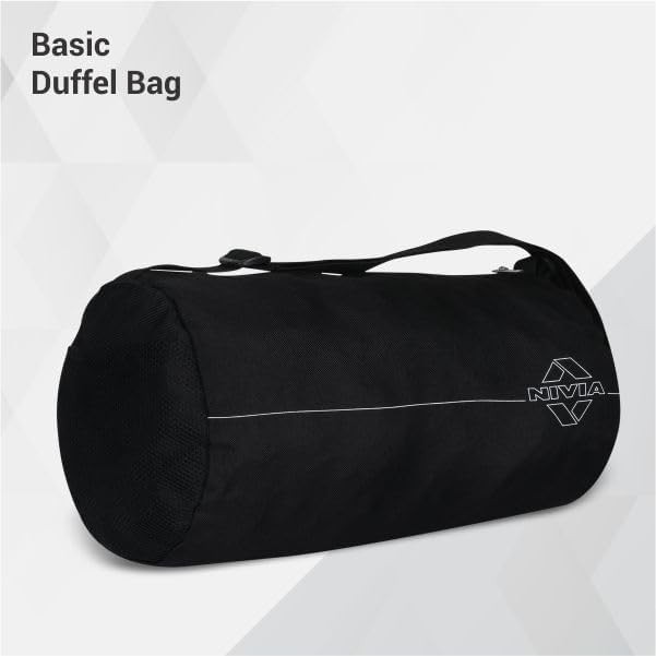 نيفيا حقيبة دافل أساسية من نيفيا – بوليستر أسود – 12 لتر، خفيفة ومقاومة للماء - Image 2