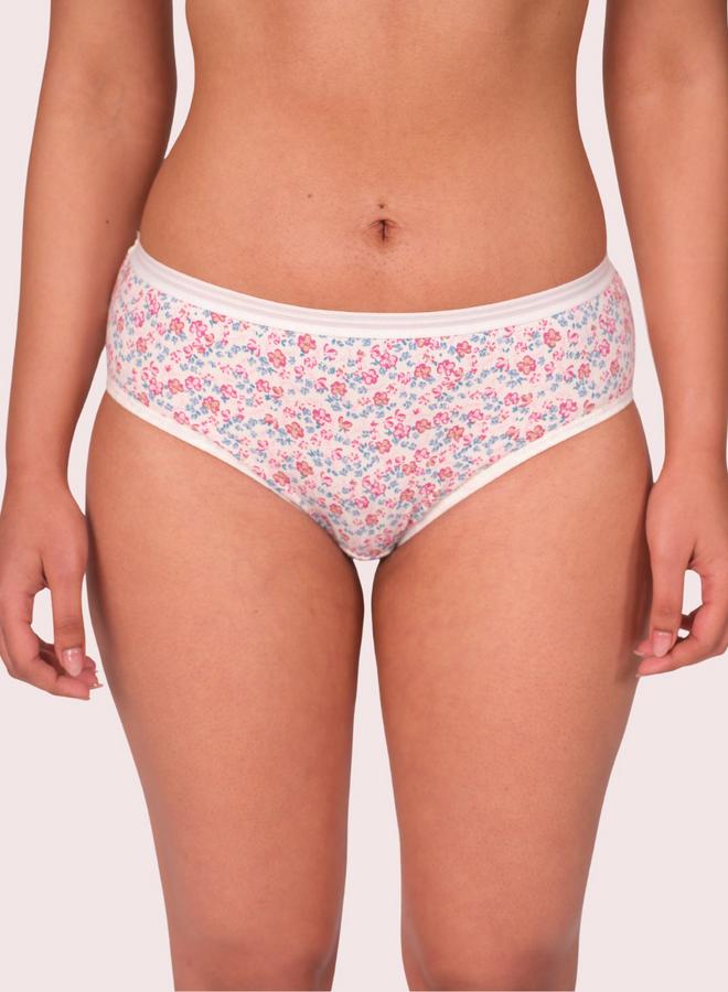 MUNNS AND MARS Pack of 3 - Floral Print Cotton Hipster - Image 4