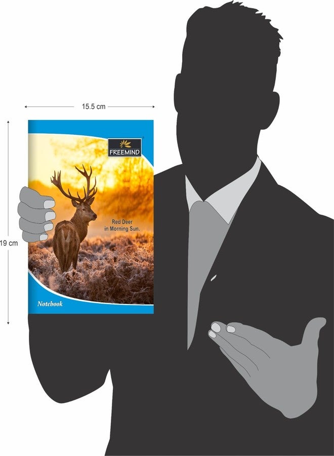 FREEMIND Wild Life Notebooks, Double Line Ruled, 19 x 15.5 cm, 172 Pages, Pack of 12 - Image 3